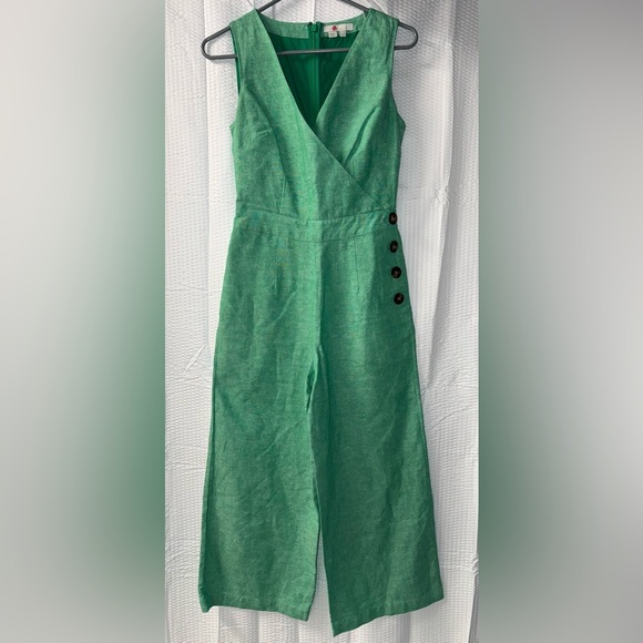 Boden Pants - Boden Green Wide Leg Jumpsuit